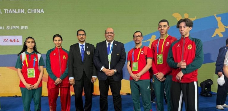 Participation de l’Équipe Nationale Marocaine au 10ᵉ Championnat du Monde Junior de Wushu – Tianjin (Chine)
